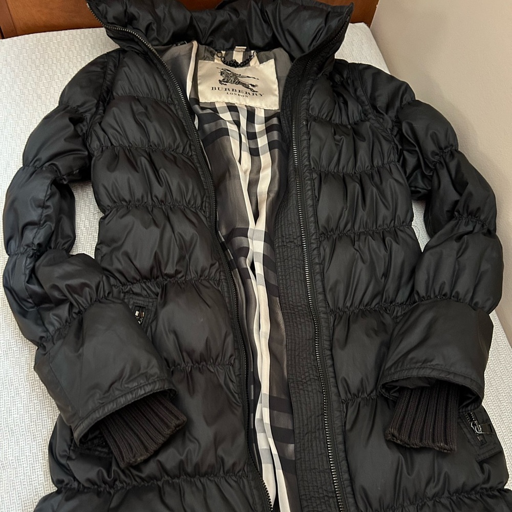 Burberry Quilted Black Puffer Coat
